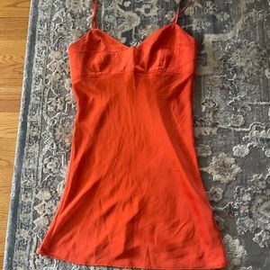 Free People Orange Mini Dress